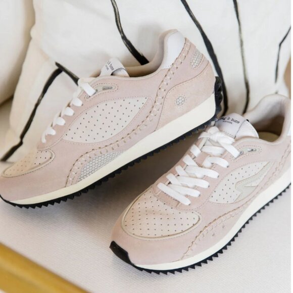 NEW RAG & BONE Suede Drift Running Sneakers for women in pebble 72510j5 - Picture 6 of 10